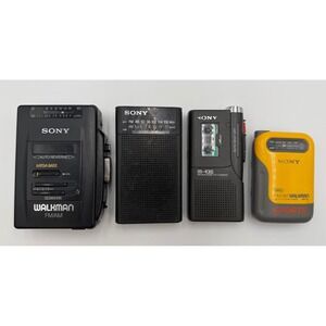 Vintage Sony Walkman Lot SRF-85 WMF2068 M430 ICF-P26 Radios Cassette Mixed Works